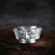 999 Sterling Silver Sanxingdui Mask Protection Ring 999 Sterling Silver Sanxingdui Mask Protection Ring