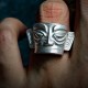 999 Sterling Silver Sanxingdui Mask Protection Ring 999 Sterling Silver Sanxingdui Mask Protection Ring