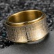 Tibetan Seal Golden Light Mantra Ring Tibetan Seal Golden Light Mantra Ring
