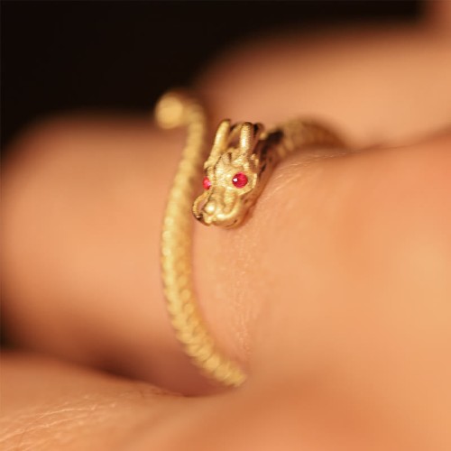 Vintage Year of the Dragon Protection Ring