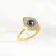 925 Sterling Silver Evil Eye Protection Ring