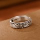 999 Sterling Silver Lotus Plum Blossom Enlightenment Ring 999 Sterling Silver Lotus Plum Blossom Enlightenment Ring