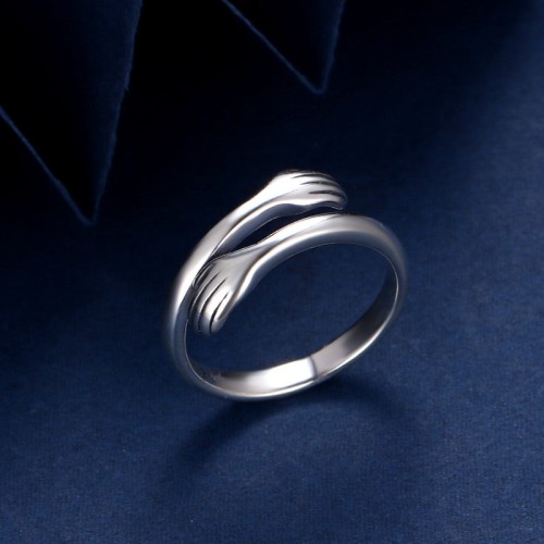 925 Silver Love Hug Thumb Ring 925 Silver Love Hug Thumb Ring