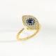 925 Sterling Silver Evil Eye Protection Ring