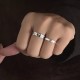 925 Silver Simple Blessing Couple Ring 925 Silver Simple Blessing Couple Ring