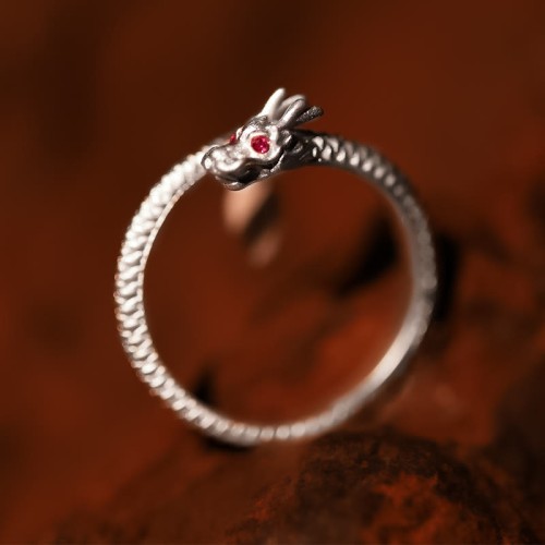 Vintage Year of the Dragon Protection Ring
