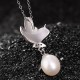 925 Silver Pearl Butterfly Healing Necklace & Earrings Ring
