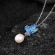 925 Silver Pearl Butterfly Healing Necklace & Earrings Ring