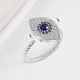 925 Sterling Silver Evil Eye Protection Ring