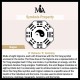 Bagua Yin Yang Chinese Characters Titanium Steel Ring