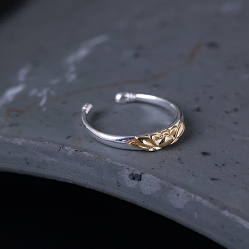 925 Silver Lotus Flower New Beginning Ring