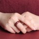 Cinnabar Om Mani Padme Hum Blessing Ring