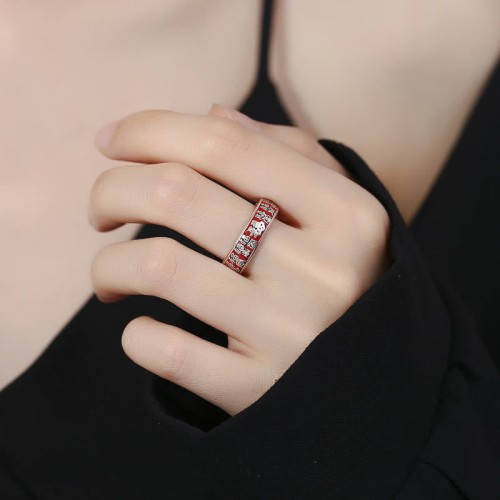 Fu Character Design Copper Luck Ring