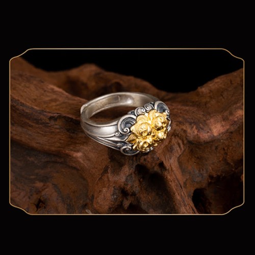 925 Sterling Silver Tibetan Skull Protection Ring 925 Sterling Silver Tibetan Skull Protection Ring