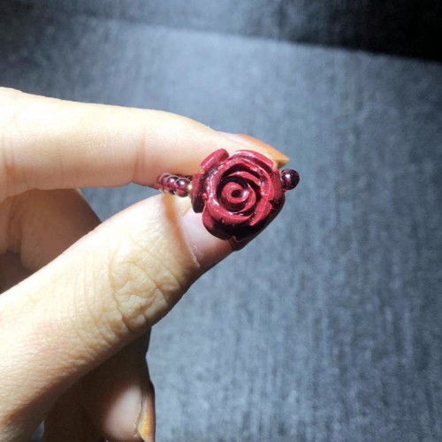 Garnet Cinnabar PiXiu Om Mani Padme Hum Protection Ring Garnet Cinnabar PiXiu Om Mani Padme Hum Protection Ring