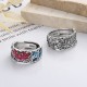 925 Silver Koi Fish Lotus Prosperity Ring