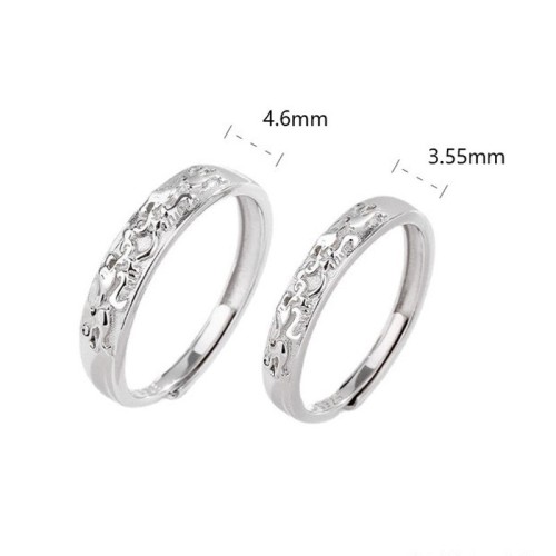 925 Silver PiXiu Balance Couple Ring