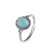 925 Sterling Silver Tibetan Turquoise Protection Ring