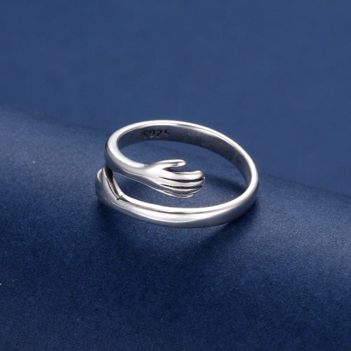 925 Silver Love Hug Thumb Ring 925 Silver Love Hug Thumb Ring