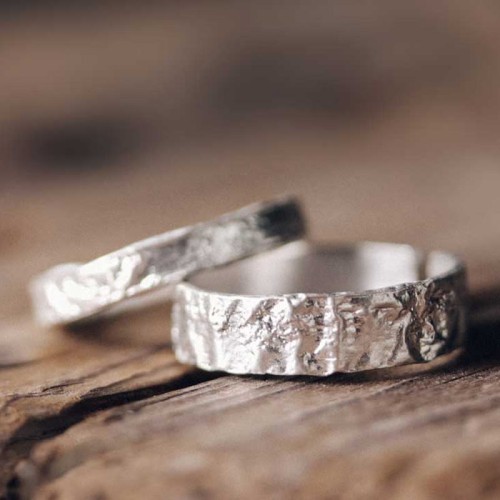 925 Silver Simple Blessing Couple Ring 925 Silver Simple Blessing Couple Ring