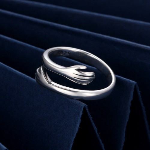 925 Silver Love Hug Thumb Ring 925 Silver Love Hug Thumb Ring
