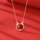 Flash Sale-925 Silver Year of the Dragon Cinnabar Red Agate Ring Set