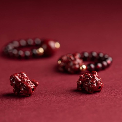 Garnet Cinnabar PiXiu Om Mani Padme Hum Protection Ring Garnet Cinnabar PiXiu Om Mani Padme Hum Protection Ring