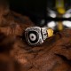 925 Silver Zakiram Goddess Dzi Bead Protection Ring