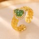 925 Sterling Silver Hetian Cyan Jade Gourd Luck Set 925 Sterling Silver Hetian Cyan Jade Gourd Luck Set