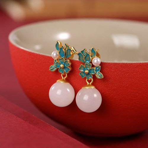 White Jade Pearl Blessing Set White Jade Pearl Blessing Set