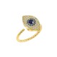 925 Sterling Silver Evil Eye Protection Ring