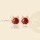 Flash Sale-925 Silver Year of the Dragon Cinnabar Red Agate Ring Set
