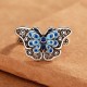 Blue Butterfly Love Ring Blue Butterfly Love Ring