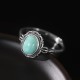 925 Sterling Silver Tibetan Turquoise Protection Ring