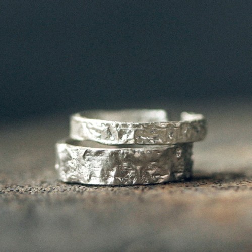 925 Silver Simple Blessing Couple Ring 925 Silver Simple Blessing Couple Ring