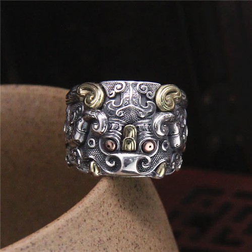 925 Silver Fengshui Kui Cattle Protection Ring