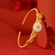 925 Sterling Silver Hetian Jade Plum Blossom Luck Set 925 Sterling Silver Hetian Jade Plum Blossom Luck Set