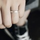 925 Silver Simple Blessing Couple Ring 925 Silver Simple Blessing Couple Ring