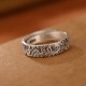 999 Sterling Silver Lotus Plum Blossom Enlightenment Ring 999 Sterling Silver Lotus Plum Blossom Enlightenment Ring
