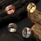 Feng Shui PiXiu Red Garnet Wealth Ring