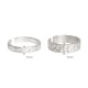 925 Silver Simple Blessing Couple Ring 925 Silver Simple Blessing Couple Ring