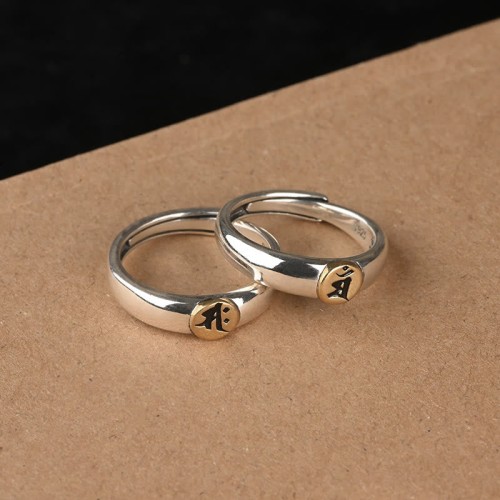 Tibetan Om Mani Padme Hum Buddha Peace Ring