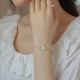 14K Gold-Plated Copper Pearl & Tridacna Butterfly Blessing Set