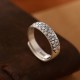 999 Sterling Silver Lotus Plum Blossom Enlightenment Ring 999 Sterling Silver Lotus Plum Blossom Enlightenment Ring