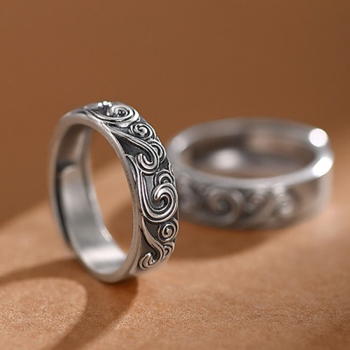 999 Silver Auspicious Clouds Blessing Ring 999 Silver Auspicious Clouds Blessing Ring