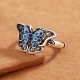Blue Butterfly Love Ring Blue Butterfly Love Ring