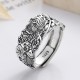 925 Silver Koi Fish Lotus Prosperity Ring