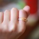 Agate Cyan Jade Protection Ring