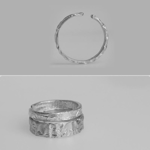 925 Silver Simple Blessing Couple Ring 925 Silver Simple Blessing Couple Ring
