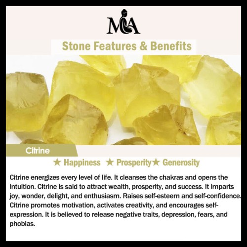 Citrine Lotus Blessing Ring